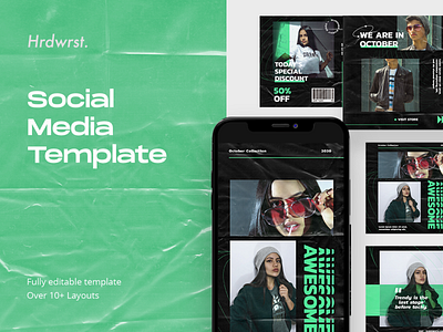 Social Media Template advertising branding design digital graphic hypebeast instagram instagram stories instagram template instastory snapgram social social media social media pack social media templates socialmedia template youth