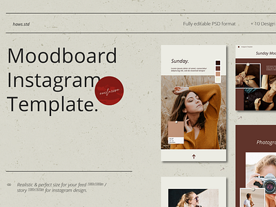 Moodboard Instagram template advertising branding digital graphic hypebeast illustration illustrations instagram instagram stories instagram template instastory media snapgram social social media social media pack social media templates socialmedia template templatedesign