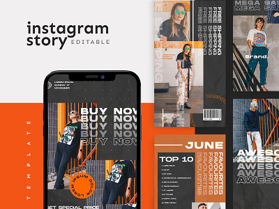 Instagram Story Template 5 advertising brand brand design branding design designs girl hypebeast instagram instagram post instagram stories social media social media design social media pack socialmedia socialmediapack socialmediatemplate stories story youth