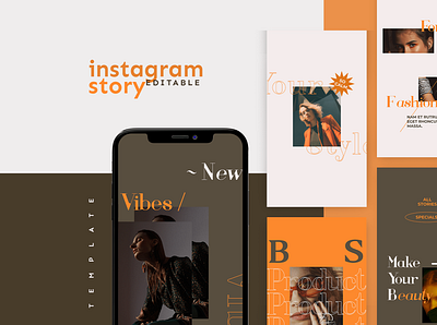 Instagram Story Template advertising branding design designs girl hypebeast illustration instagram instagram post instagram stories instagram template social media design socialmedia socialmediapack socialmediatemplate stories story template vibes youth