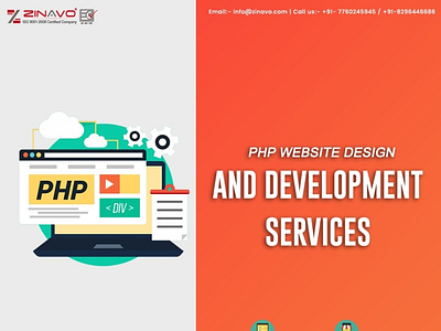 PHP website design and development by zinavo on Dribbble