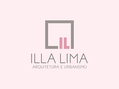 Illa Lima, Architecture Branding idendity design. branding design flat grid logo minimal vector