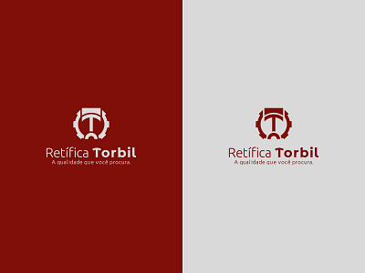 Color Variations of Retífica Torbil brand branding design flat grid logo minimal vector