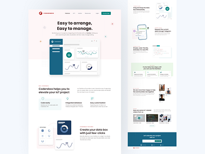 Codersbox Landing Page - SaaS IoT Dashboard