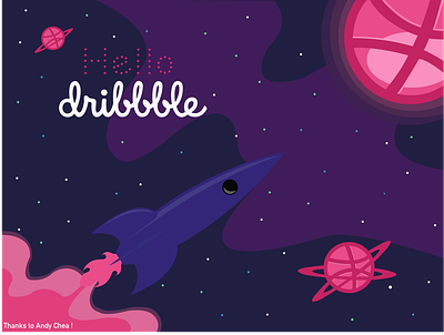 Hello dribbble ! 🥰 dribbble hellodribbble illustration vector
