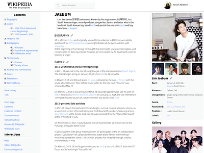 Wikipedia | Jaebum from GOT7