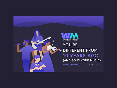 WWM | VISUAL CAMPAIGN design illustration music vector visual design visualcommunication visualcompaign