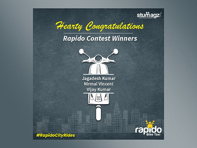Winners Announcement Rapido Contest