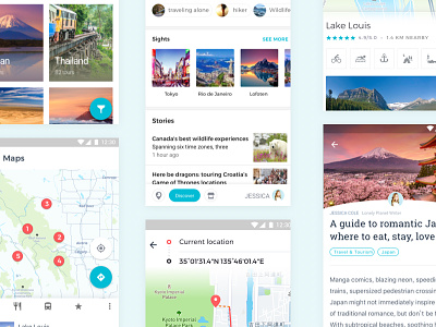 TravelStories x Material Design maps material design story travel