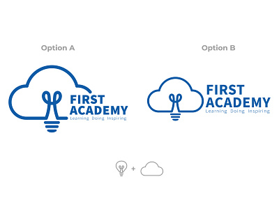 First Academy Logo academy branding design icon identity illustration illustrator logo logo idea logo identity logodesign simple technology vector