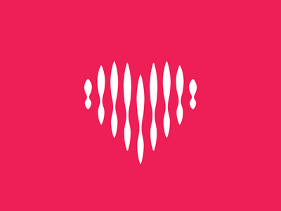 Heart + Beat logo Design branding design logo logo design logos logotype mark