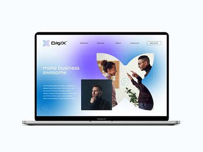 Brand & Web UI Design for DigiX branding design logo logo design logos ui uiux