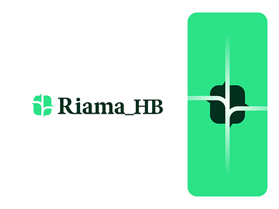 Riama_HB an Agro Solutions Company brand branding design farm green health identity logo logo design logotype mark solution