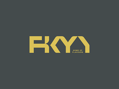 FYK bold branding colors design fast fastfood flavours food home identity illustration logo logo design logos logotype mark minimalist strong
