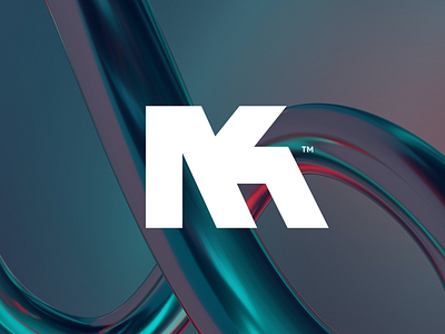 MK™ mark bold brand branding company dark design graphic design home identity logo logotype mark soft solution strong tech technology