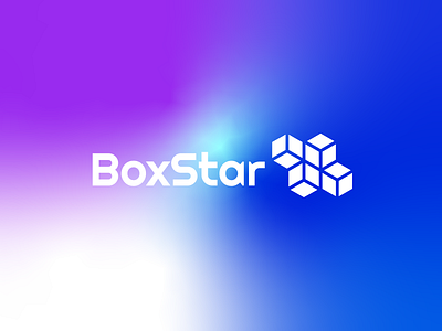 BoxStar 3d branding color design digital graphic design logo logo design logos logotype mark minimalist star strong web