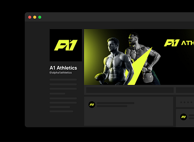 A1 Athletics Social bodybuilding bold brandidentitydesin branding fitness graphic design gym logo mark performance strength strong training
