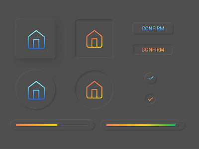 Neumorphic Menu