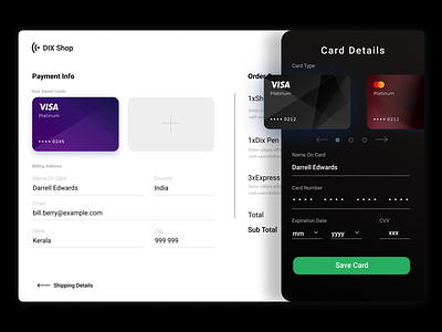 Checkout Flow- Add New Card