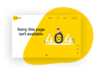 404 web page 008 404 page daily 100 challenge dailyui design illustration minimal typography ui ux web design