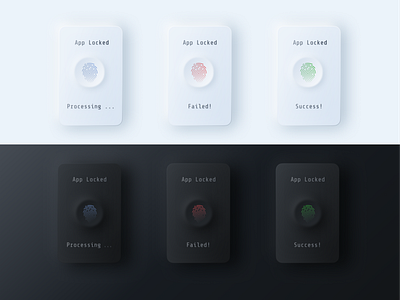 Flash Message Neumorphic Design(Fingerprint Scanner)