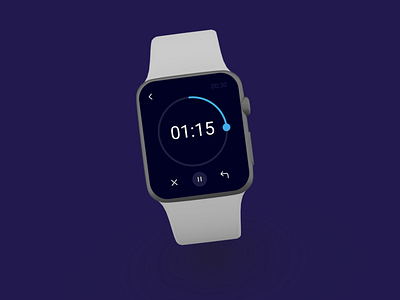 Countdown Timer Design-Apple Watch 014 app apple watch daily 100 challenge dailyui design minimal typography ui ux