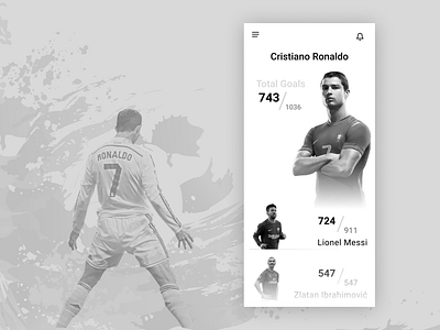 Leaderboard-sports 019 app dailyui design football football player illustration leaderboard minimal mobile app sports typography ux