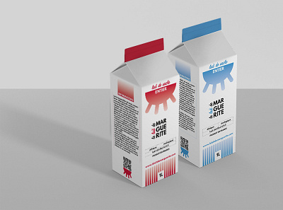 Milk brick packaging branding design flat illustration illustrator labeldesign logo logodesign milk packaging vector