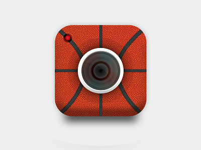 Basketball Cam App Icon app application ball basketball cam camera color icon ios iphone logo