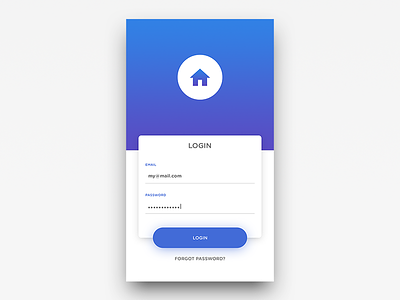 Login Page android app course interface login material photoshop ui ux