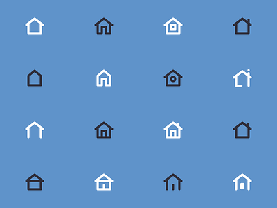 HOME Icons for user interfaces - 01 app detail home house icon illustration interface ios linear ui
