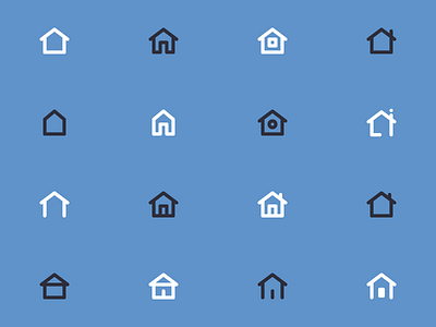 HOME Icons for user interfaces - 01 app detail home house icon illustration interface ios linear ui