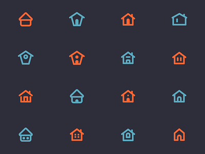 HOME Icons for user interfaces - 02 app detail home house icon illustration interface ios linear ui