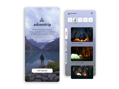 Adventrip | Travel App portfolio travel app ui