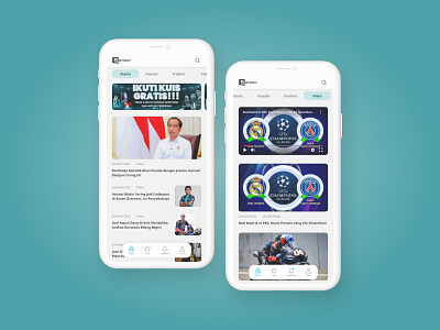 Today - Sport News & Quiz App aricle design football mobile mobileapp news quiz sport ui