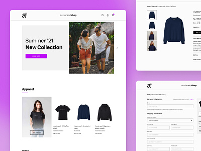 AustereadShop - Official Merchandise Website aricle article e commerce ecommerce fashion merchandise sales web website
