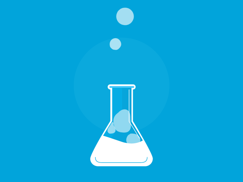 Flask animation animation bubbles chemistry flask fluids gif science