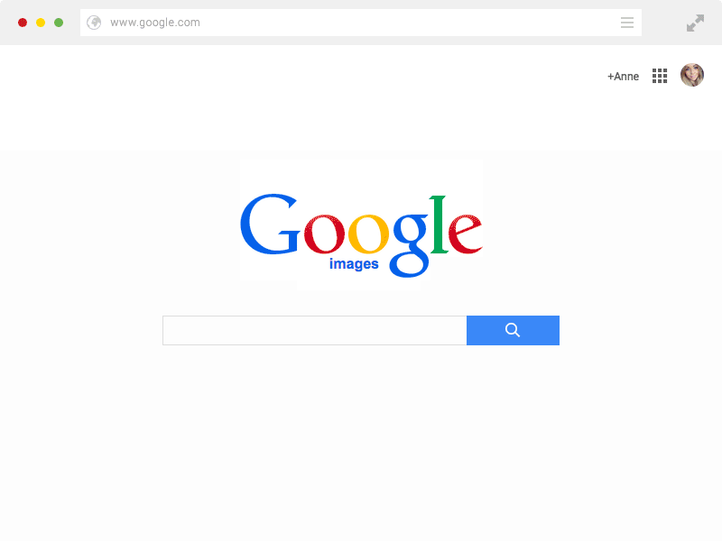 Googling Django animation blue browser button design flat google material search simple