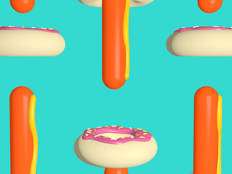 Favorite Things donut fast food hotdog wiener
