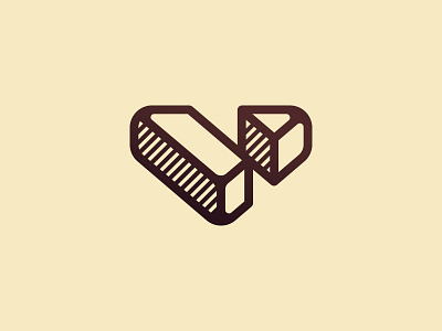 A/V 3d a letter logo logotype mark monogram v
