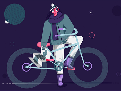 Bicycle Lovers 2d art artwork bicycle bike illustration procreate