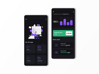 Drive Storage App Design adobe xd analytics app app design branding cloud app data database design designer illustration landing page design layout design logo sketch sketchapp storage ui ux wireframing