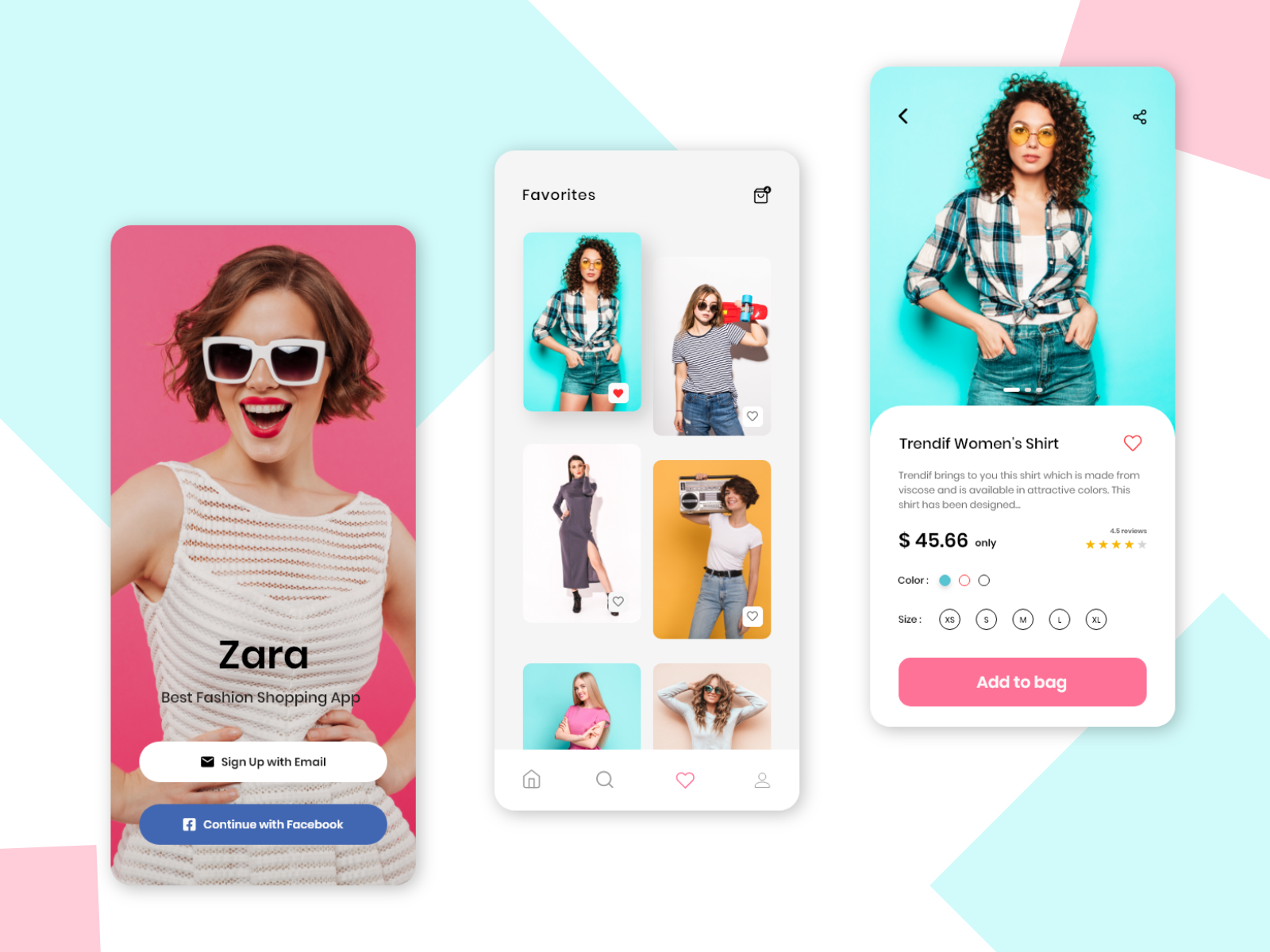 Zara App Design! by Jasper Larsen on Dribbble