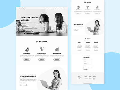 Creative Agency Landing Page Design!