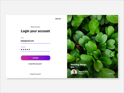 Login UI Landing Page Design adobe xd app design artwork design illustration landing page design landingpage login design login form login page login screen sketch slideshow ui ux webdesign