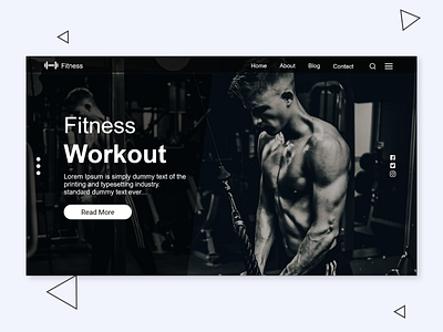 Fitness UI Landing Page Design adobe xd branding design fashion fitness fitness app fitness center fitness club fitness logo girls gym gym app illustration landing page design mens fashion shopping ui ux womens health workout