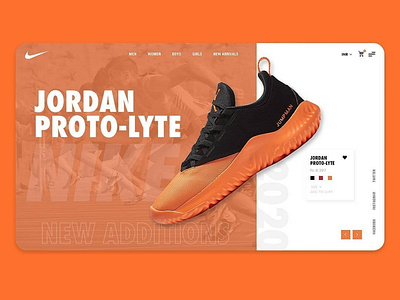 Jordan Proto-Lyte app design illustration shoes shoes store typography vector web