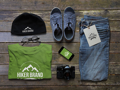 Hiker Clothing Brand branding clothing branding logo design t-shirt design