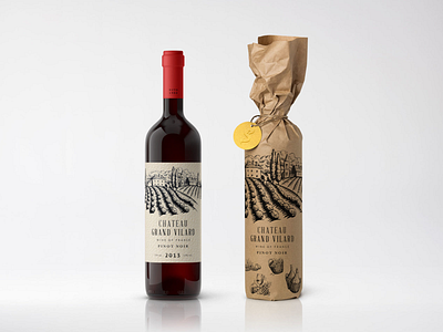 Wine label branding