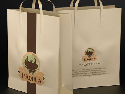 L'Aquila Gourmet Coffee Branding brand gourmet coffee laquila logo design package design